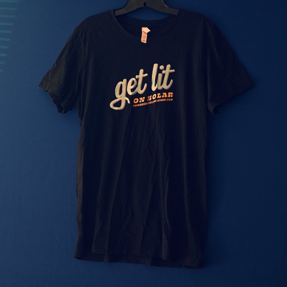 "Get Lit" T-Shirt (Black) - Picture 1 of 5